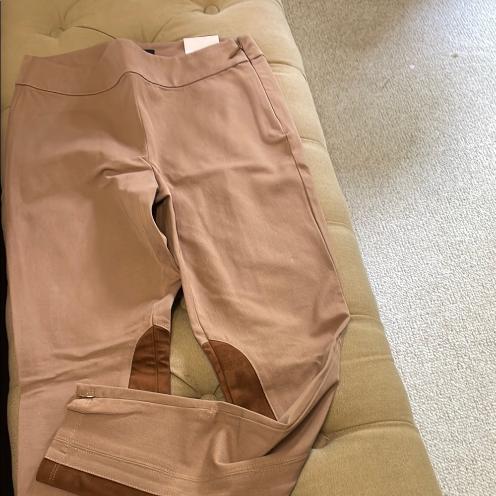 White House Black Market Tan and Brown Leggings Sleek Fit